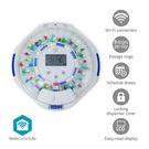 SmartLife Pill Dispenser | Wi-Fi | 28 Compartments | Number of alarmtimes: 9 Alarm Times Per Day | Beep / Light / Voice | LCD display | White