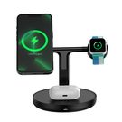 Wireless Magnetic Charger, Stand 20W for 3 Apple Devices, Black