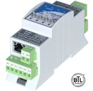 I/O module with Modbus TCP/IP (with built in Modbus Gateway to RS485) or BACnet IP communication- 4DI and 4DO with hand operating 