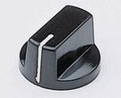 Instrument knob Black 27mm-138-18-648