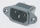 Flush-type device plug C14 Screw Mountin-143-21-105