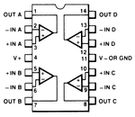 Operational Amplifier Quad 1.3MHz SO-14-173-46-224