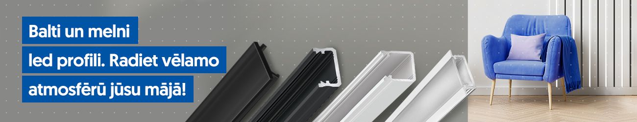 black and white LED profiles